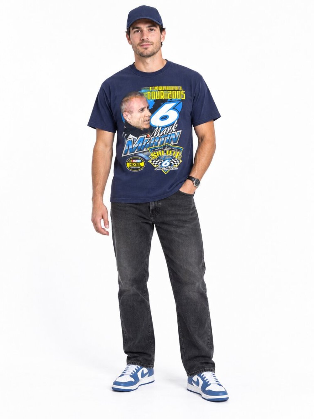 Vintage 2005 Mark Martin Farewell Tour NASCAR T-Shirt